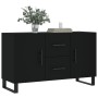 Black engineered wood sideboard 100x36x60 cm by vidaXL, Sideboards - Ref: Foro24-828197, Price: 109,30 €, Discount: %