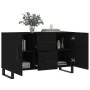 Sideboard aus schwarzem Holzwerkstoff 100x36x60 cm von vidaXL, Sideboards - Ref: Foro24-828197, Preis: 104,91 €, Rabatt: %