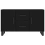 Aparador de madera de ingeniería negro 100x36x60 cm de vidaXL, Aparadores - Ref: Foro24-828197, Precio: 100,16 €, Descuento: %