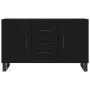Sideboard aus schwarzem Holzwerkstoff 100x36x60 cm von vidaXL, Sideboards - Ref: Foro24-828197, Preis: 109,30 €, Rabatt: %
