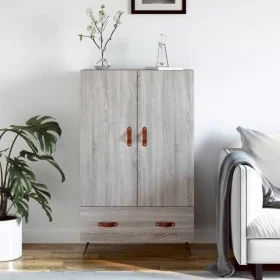 Hohes Sonoma-Sideboard aus grauem Holzwerkstoff, 69,5 x 31 x 115 cm von vidaXL, Sideboards - Ref: Foro24-828210, Preis: 88,00...