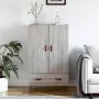 Hohes Sonoma-Sideboard aus grauem Holzwerkstoff, 69,5 x 31 x 115 cm von vidaXL, Sideboards - Ref: Foro24-828210, Preis: 87,97...