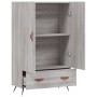 Hohes Sonoma-Sideboard aus grauem Holzwerkstoff, 69,5 x 31 x 115 cm von vidaXL, Sideboards - Ref: Foro24-828210, Preis: 89,04...