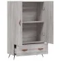 Hohes Sonoma-Sideboard aus grauem Holzwerkstoff, 69,5 x 31 x 115 cm von vidaXL, Sideboards - Ref: Foro24-828210, Preis: 87,97...