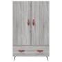 Hohes Sonoma-Sideboard aus grauem Holzwerkstoff, 69,5 x 31 x 115 cm von vidaXL, Sideboards - Ref: Foro24-828210, Preis: 89,04...
