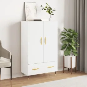 Hohes Sideboard aus weißem Holzwerkstoff, 69,5 x 31 x 115 cm von vidaXL, Sideboards - Ref: Foro24-828212, Preis: 85,92 €, Rab...