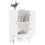 Hohes Sideboard aus weißem Holzwerkstoff, 69,5 x 31 x 115 cm von vidaXL, Sideboards - Ref: Foro24-828212, Preis: 87,20 €, Rab...