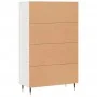 Hohes Sideboard aus weißem Holzwerkstoff, 69,5 x 31 x 115 cm von vidaXL, Sideboards - Ref: Foro24-828212, Preis: 85,92 €, Rab...