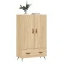 Tall engineered wood sideboard in Sonoma oak, 69.5x31x115 cm by vidaXL, Sideboards - Ref: Foro24-828207, Price: 85,22 €, Disc...