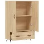 Tall engineered wood sideboard in Sonoma oak, 69.5x31x115 cm by vidaXL, Sideboards - Ref: Foro24-828207, Price: 85,22 €, Disc...