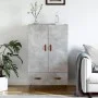 Concrete gray engineered wood tall sideboard 69.5x31x115 cm by vidaXL, Sideboards - Ref: Foro24-828208, Price: 84,81 €, Disco...