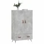 Concrete gray engineered wood tall sideboard 69.5x31x115 cm by vidaXL, Sideboards - Ref: Foro24-828208, Price: 84,81 €, Disco...