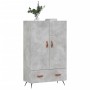 Hohes Sideboard aus betongrauem Holzwerkstoff, 69,5 x 31 x 115 cm von vidaXL, Sideboards - Ref: Foro24-828208, Preis: 85,81 €...