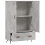 Concrete gray engineered wood tall sideboard 69.5x31x115 cm by vidaXL, Sideboards - Ref: Foro24-828208, Price: 84,81 €, Disco...