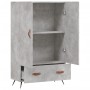 Hohes Sideboard aus betongrauem Holzwerkstoff, 69,5 x 31 x 115 cm von vidaXL, Sideboards - Ref: Foro24-828208, Preis: 85,81 €...