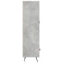 Hohes Sideboard aus betongrauem Holzwerkstoff, 69,5 x 31 x 115 cm von vidaXL, Sideboards - Ref: Foro24-828208, Preis: 85,81 €...