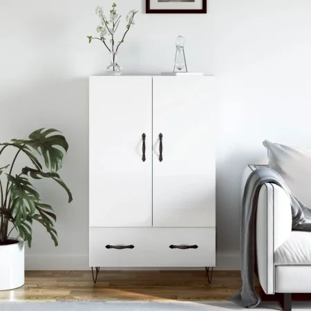 High gloss white engineered wood sideboard 69.5x31x115 cm by vidaXL, Sideboards - Ref: Foro24-828230, Price: 75,29 €, Discoun...