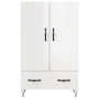 High gloss white engineered wood sideboard 69.5x31x115 cm by vidaXL, Sideboards - Ref: Foro24-828230, Price: 75,29 €, Discoun...
