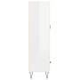 Aparador alto madera de ingeniería blanco brillo 69,5x31x115 cm de vidaXL, Aparadores - Ref: Foro24-828230, Precio: 75,85 €