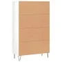 Hohes Sideboard Holzwerkstoff weiß glänzend 69,5x31x115 cm von vidaXL, Sideboards - Ref: Foro24-828230, Preis: 75,29 €, Rabat...