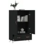 Hohes Sideboard Holzwerkstoff schwarz 69,5x31x115 cm von vidaXL, Sideboards - Ref: Foro24-828205, Preis: 95,57 €, Rabatt: %
