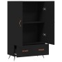 Aparador alto madera de ingeniería negro 69,5x31x115 cm de vidaXL, Aparadores - Ref: Foro24-828205, Precio: 96,86 €