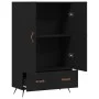 Hohes Sideboard Holzwerkstoff schwarz 69,5x31x115 cm von vidaXL, Sideboards - Ref: Foro24-828205, Preis: 95,57 €, Rabatt: %