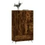 Tall sideboard engineered wood smoked oak 69.5x31x115 cm by vidaXL, Sideboards - Ref: Foro24-828209, Price: 84,81 €, Discount: %