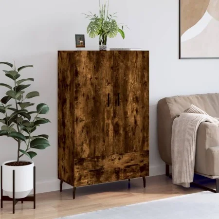 Tall sideboard engineered wood smoked oak 69.5x31x115 cm by vidaXL, Sideboards - Ref: Foro24-828257, Price: 86,54 €, Discount: %