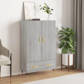 Hohes Sideboard Holzwerkstoff Sonoma grau 69,5x31x115 cm von vidaXL, Sideboards - Ref: Foro24-828218, Preis: 88,68 €, Rabatt: %