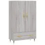 Hohes Sideboard Holzwerkstoff Sonoma grau 69,5x31x115 cm von vidaXL, Sideboards - Ref: Foro24-828218, Preis: 88,67 €, Rabatt: %