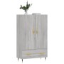 Tall Sonoma Gray Engineered Wood Sideboard 69.5x31x115 cm by vidaXL, Sideboards - Ref: Foro24-828218, Price: 89,78 €, Discoun...