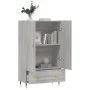 Hohes Sideboard Holzwerkstoff Sonoma grau 69,5x31x115 cm von vidaXL, Sideboards - Ref: Foro24-828218, Preis: 88,67 €, Rabatt: %