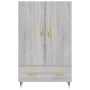 Tall Sonoma Gray Engineered Wood Sideboard 69.5x31x115 cm by vidaXL, Sideboards - Ref: Foro24-828218, Price: 89,78 €, Discoun...