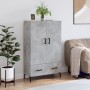 Hohes Sideboard aus betongrauem Holzwerkstoff, 69,5 x 31 x 115 cm von vidaXL, Sideboards - Ref: Foro24-828240, Preis: 93,15 €...