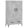 Concrete gray engineered wood tall sideboard 69.5x31x115 cm by vidaXL, Sideboards - Ref: Foro24-828240, Price: 92,06 €, Disco...
