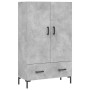 Hohes Sideboard aus betongrauem Holzwerkstoff, 69,5 x 31 x 115 cm von vidaXL, Sideboards - Ref: Foro24-828240, Preis: 93,15 €...