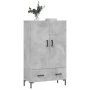 Concrete gray engineered wood tall sideboard 69.5x31x115 cm by vidaXL, Sideboards - Ref: Foro24-828240, Price: 92,06 €, Disco...