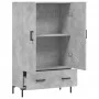 Concrete gray engineered wood tall sideboard 69.5x31x115 cm by vidaXL, Sideboards - Ref: Foro24-828240, Price: 92,06 €, Disco...