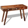 Mesa consola con 3 cajones madera maciza acacia 76 cm