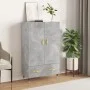Aparador alto madera de ingeniería gris hormigón 69,5x31x115 cm de vidaXL, Aparadores - Ref: Foro24-828216, Precio: 86,04 €, ...