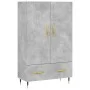 Aparador alto madera de ingeniería gris hormigón 69,5x31x115 cm de vidaXL, Aparadores - Ref: Foro24-828216, Precio: 86,04 €, ...