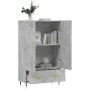 Aparador alto madera de ingeniería gris hormigón 69,5x31x115 cm de vidaXL, Aparadores - Ref: Foro24-828216, Precio: 86,04 €, ...