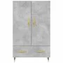 Aparador alto madera de ingeniería gris hormigón 69,5x31x115 cm de vidaXL, Aparadores - Ref: Foro24-828216, Precio: 86,04 €, ...