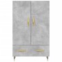 Aparador alto madera de ingeniería gris hormigón 69,5x31x115 cm de vidaXL, Aparadores - Ref: Foro24-828216, Precio: 87,08 €, ...