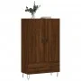 Tall sideboard engineered wood brown oak 69.5x31x115 cm by vidaXL, Sideboards - Ref: Foro24-828235, Price: 70,98 €, Discount: %