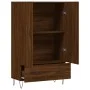 Tall sideboard engineered wood brown oak 69.5x31x115 cm by vidaXL, Sideboards - Ref: Foro24-828235, Price: 70,98 €, Discount: %