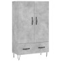 Hohes Sideboard Holzwerkstoff betongrau 69,5x31x115 cm von vidaXL, Sideboards - Ref: Foro24-828232, Preis: 69,77 €, Rabatt: %