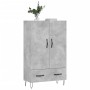 Hohes Sideboard Holzwerkstoff betongrau 69,5x31x115 cm von vidaXL, Sideboards - Ref: Foro24-828232, Preis: 69,77 €, Rabatt: %
