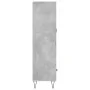 Tall engineered wood sideboard in gray concrete 69.5x31x115 cm by vidaXL, Sideboards - Ref: Foro24-828232, Price: 62,35 €, Di...